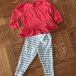 Splendid Littles Super Soft tee and Leggings 6-12m